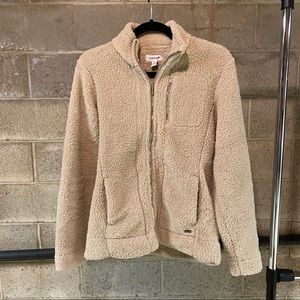 teddy zip up jacket